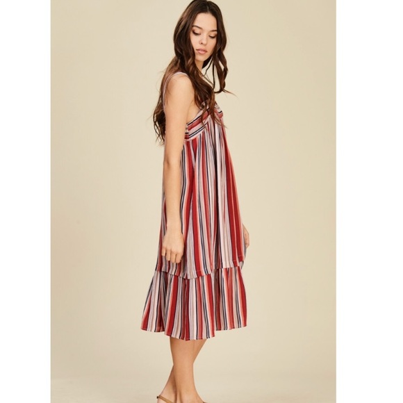 [Last One} Midi ruffle dress - Picture 3 of 8